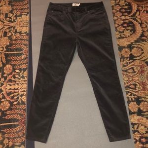 suede black pants